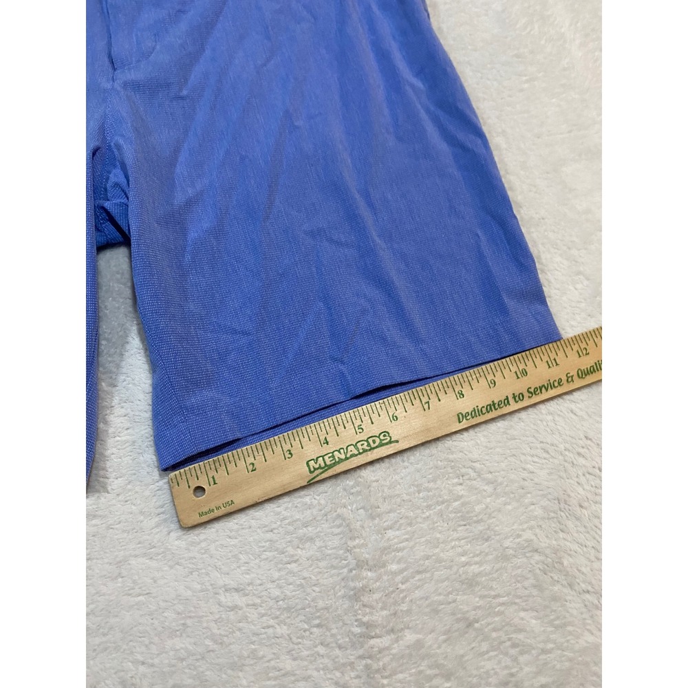 Adidas Golf Shorts Mens 38 Blue Cross Hatch Stretch Performance HR9055 - Picture 2 of 11